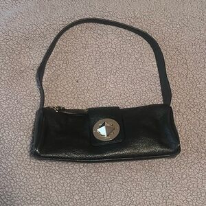 Vintage Kate Spade Black Leather Shoulder Bag